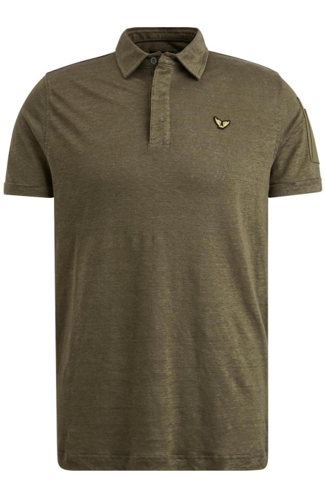 PME legend short sleeve polo linen cargo